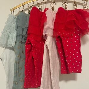 5 Pairs Tutu Ruffled Baby Leggings 3M-9M Stretchy Cotton Dance Leggings Pants